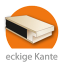 Innentür mit eckiger Designkante